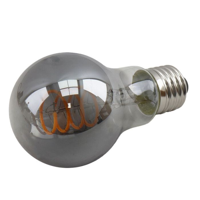 Dimmable E27 ampoule LED, Tuelo, A60, 4w, verre fumé, 2200K