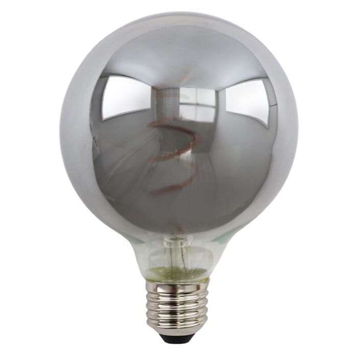 Dimmable E27 ampoule LED, Tuelo, G95, 4w, verre fumé, 2200K