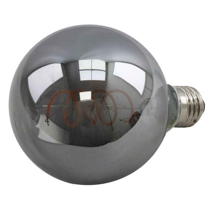 Dimmable E27 ampoule LED, Tuelo, G95, 4w, verre fumé, 2200K
