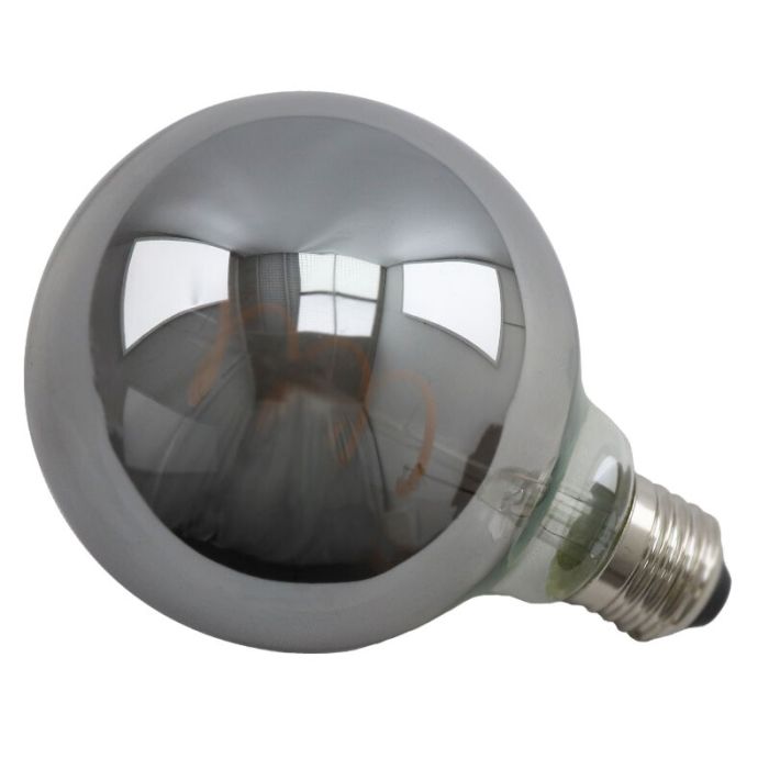 Dimmable E27 ampoule LED, Tuelo, G95, 4w, verre fumé, 2200K