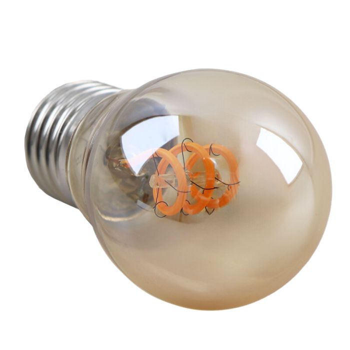 Olucia ampoule filament E27 gradable Tuelo, ambre, 4W, 2200K