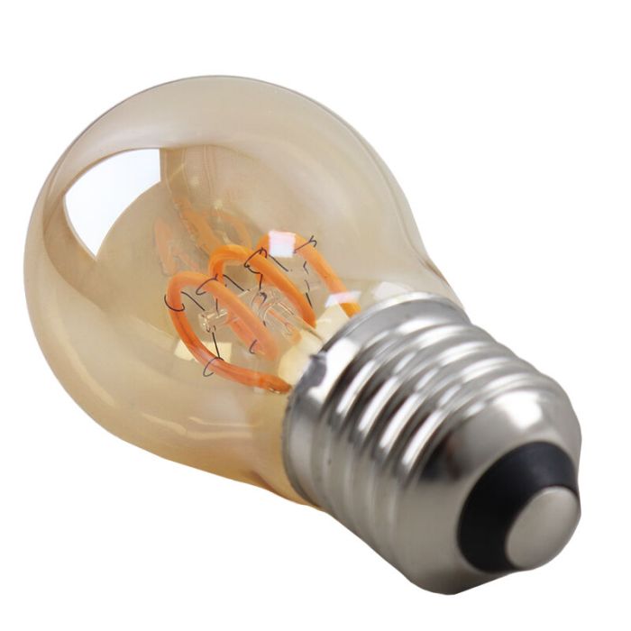 Olucia ampoule filament E27 gradable Tuelo, ambre, 4W, 2200K