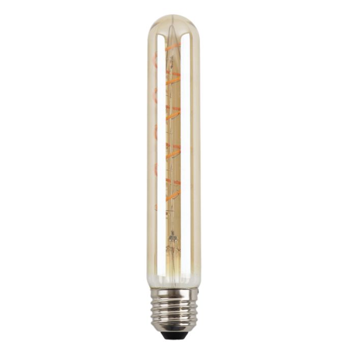 Olucia ampoule LED tube E27 gradable Damien, ambre, 4W, 2200K
