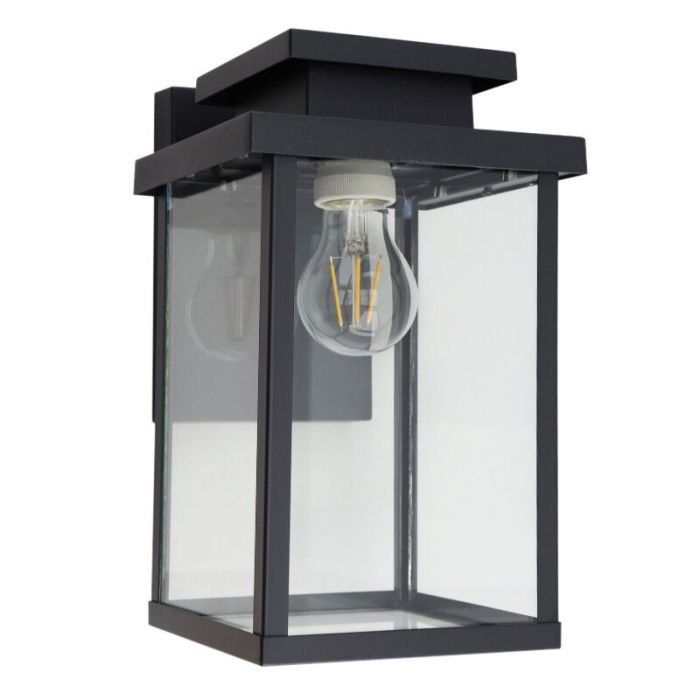 Luminaire extérieur noir moderne, Tiamo, IP44