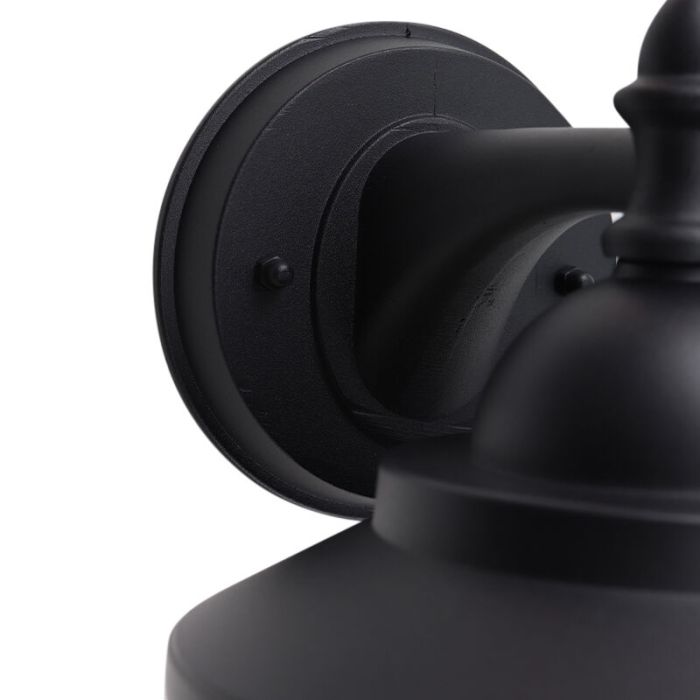 Luminaire extérieur noir classique, Tariq, IP44