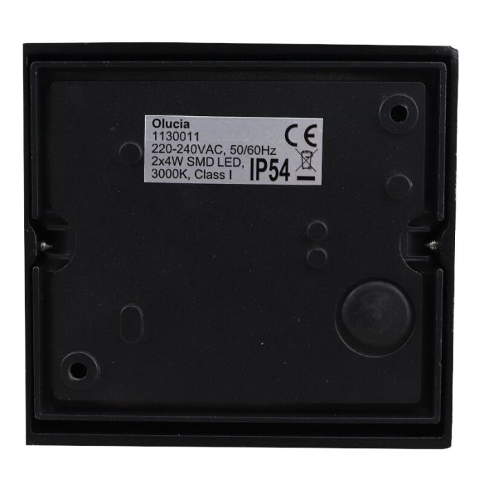 Luminaire extérieur noir moderne, Stein, 8W, 3000K LED, IP54