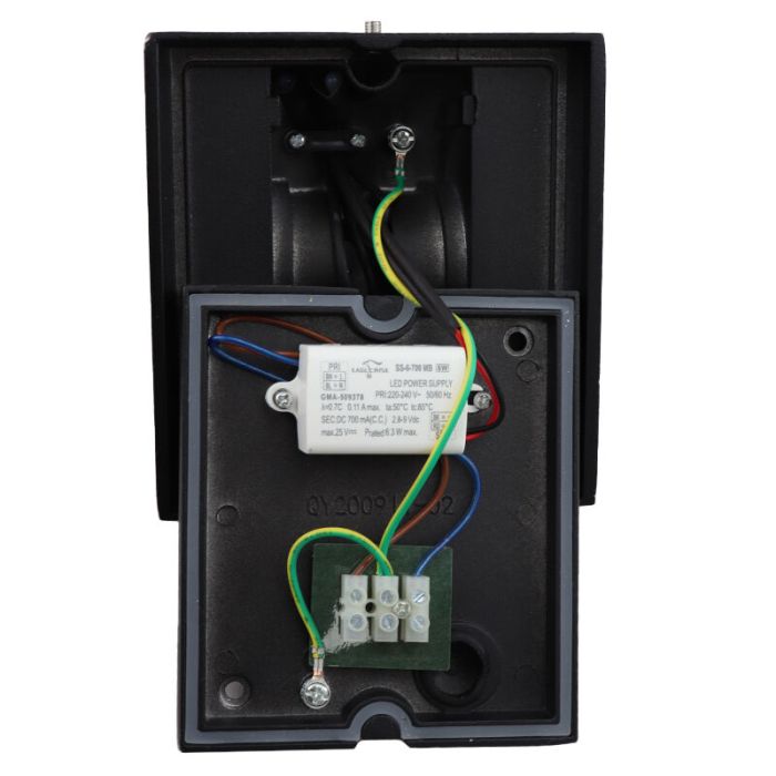 Luminaire extérieur noir moderne, Stein, 8W, 3000K LED, IP54