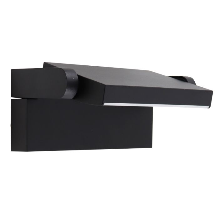 Luminaire extérieur noir moderne, Alet, 12,5W, 3000K LED, IP54