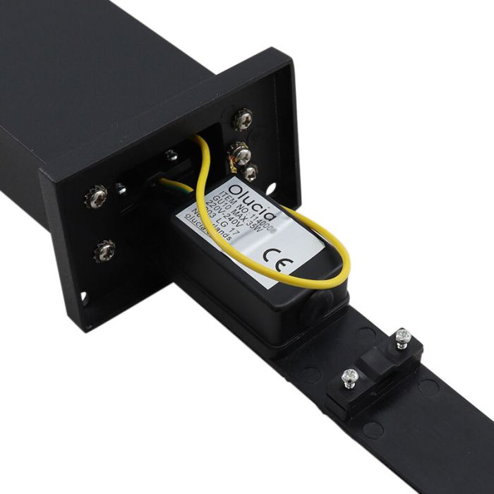 Luminaire extérieur noir moderne, Corina, IP54