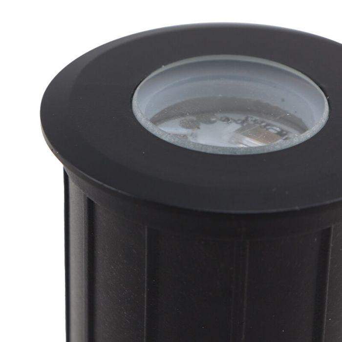 Spot encastré extérieur noir en aluminium, Catamarca, 3W, 2700K LED, IP68