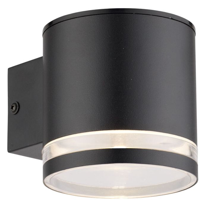 Applique solaire extérieur noire moderne, Tommy, 1W, 2700K LED, IP54