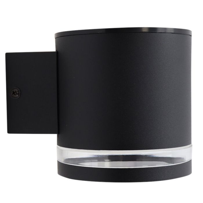 Applique solaire extérieur noire moderne, Tommy, 1W, 2700K LED, IP54