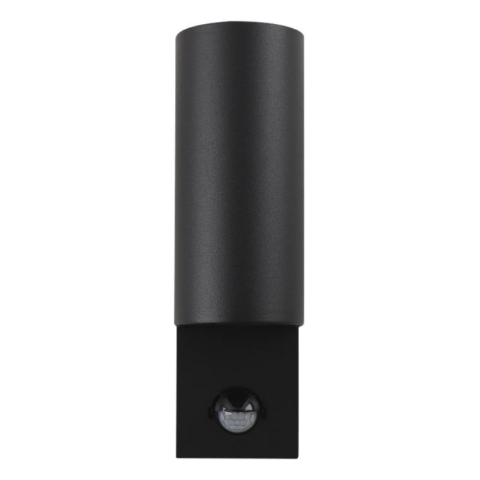 Applique extérieur avec détecteur de mouvement noire moderne, Corina, IP54