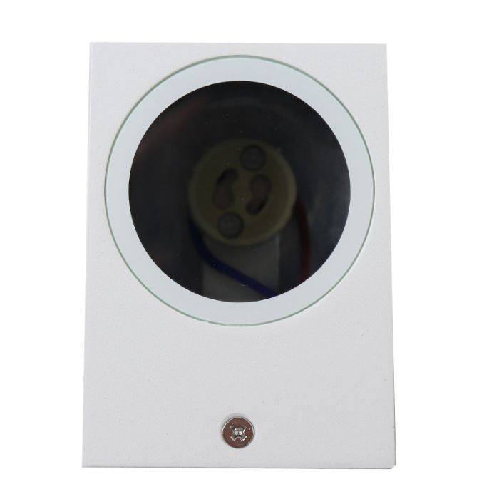 Luminaire extérieur blanc en aluminium, Corella, IP44