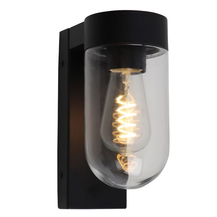 Luminaire extérieur noir en aluminium, Bella, IP44