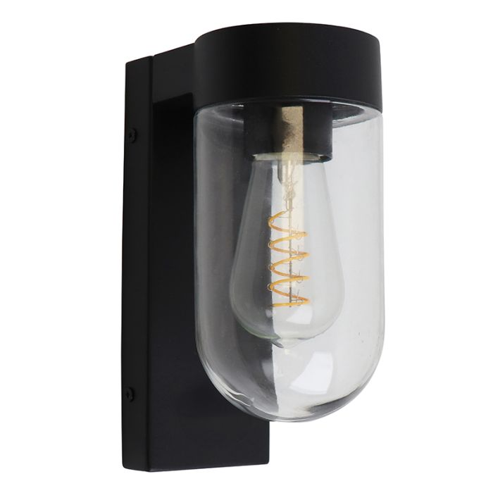 Luminaire extérieur noir en aluminium, Bella, IP44