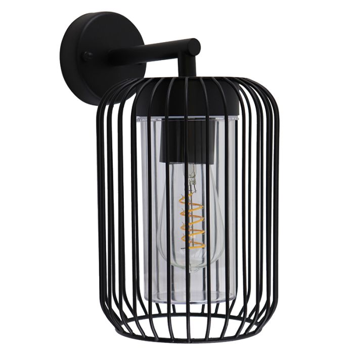 Luminaire extérieur noir moderne, Enya, IP44