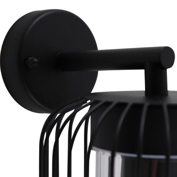 Luminaire extérieur noir moderne, Enya, IP44
