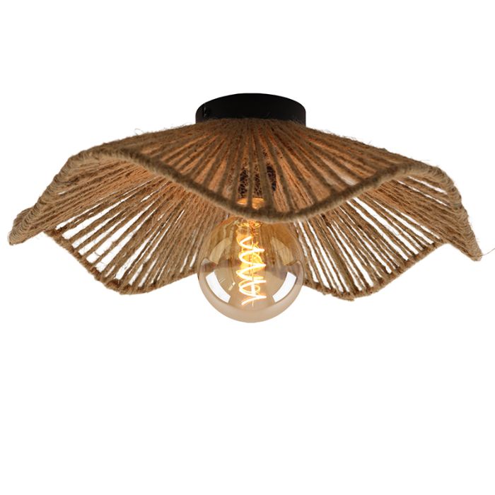 Plafonnier marron rustique, Annelot