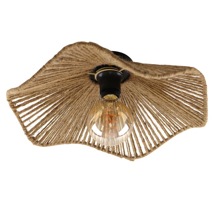 Plafonnier marron rustique, Annelot