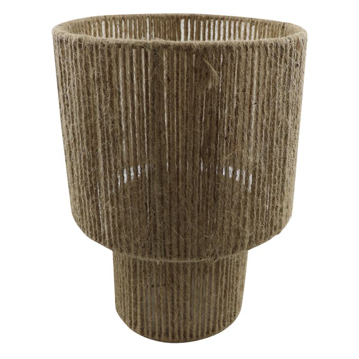 Lampe de table marronne rustique, Sanny, avec interrupteur