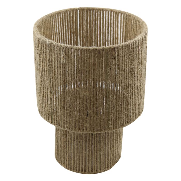 Lampe de table marronne rustique, Sanny, avec interrupteur