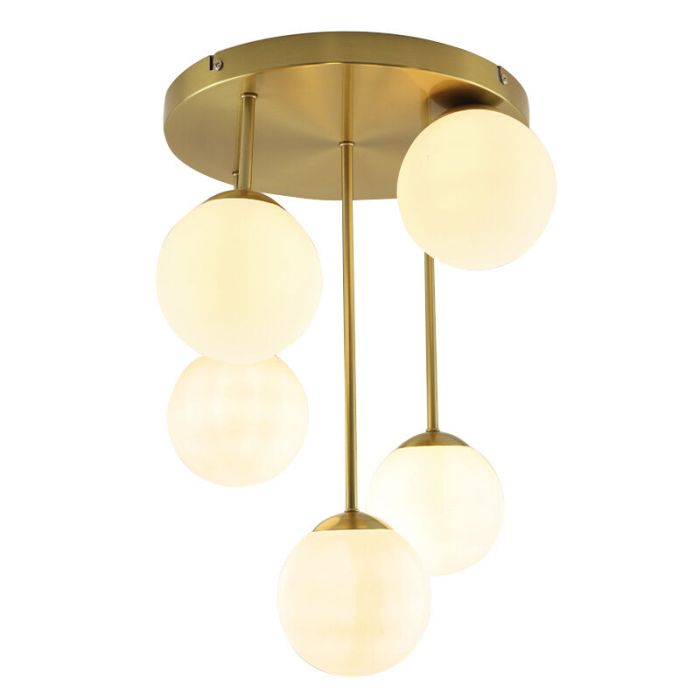 Plafonnier laiton design, Stacy