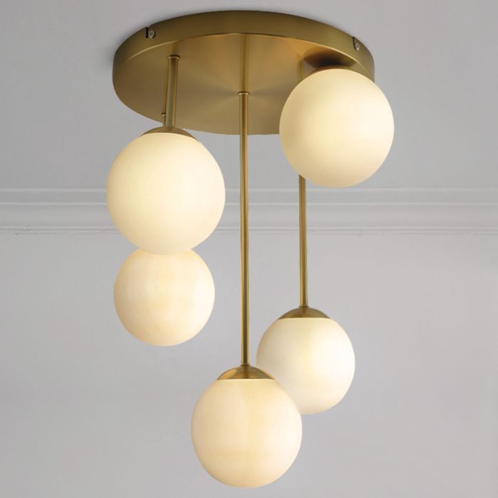 Plafonnier laiton design, Stacy