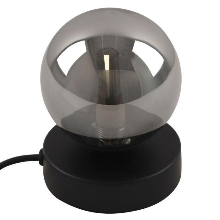 Lampe de table grise design, Stacy, avec interrupteur