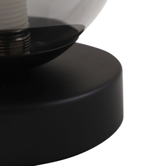 Lampe de table grise design, Stacy, avec interrupteur