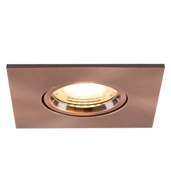 Spot encastré salle de bain cuivre moderne, Jill, IP44