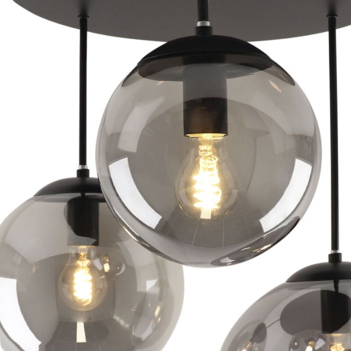 Plafonnier noir design, Dolf