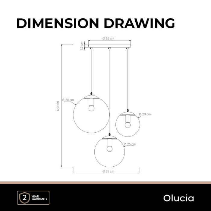 Suspension noire design, Dolf