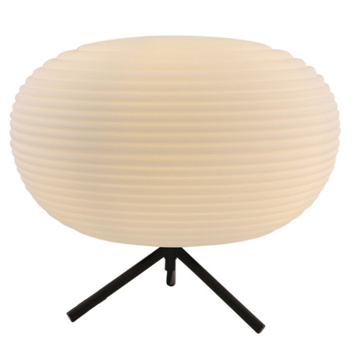 Lampe de table blanche moderne, Davide, avec interrupteur