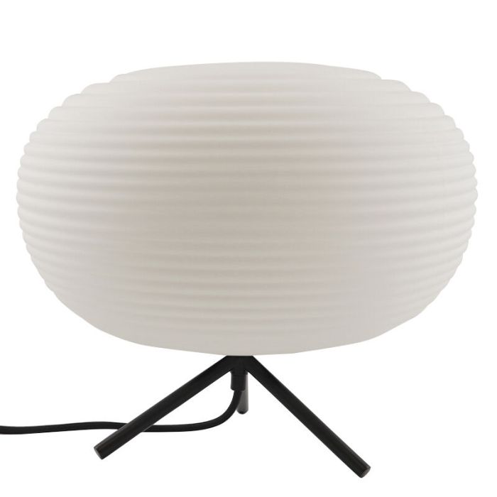 Lampe de table blanche moderne, Davide, avec interrupteur
