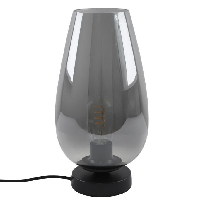 Lampe de table grise design, Andy, avec interrupteur