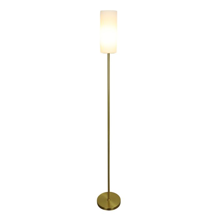 Lampadaire blanc moderne, Gaya, avec interrupteur