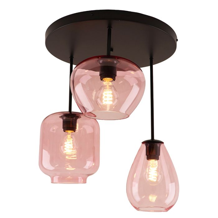 Plafonnier rose moderne, Caia