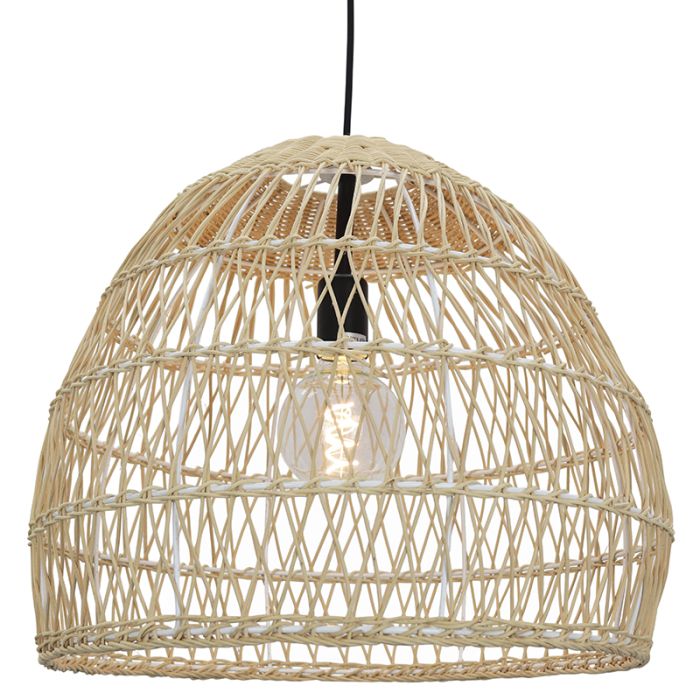 Suspension en rotin marronne, Rosa