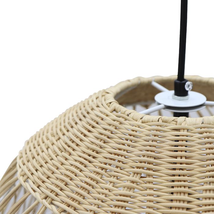 Suspension en rotin marronne, Rosa