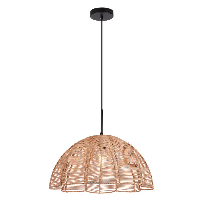 Suspension en rotin marronne, Heather