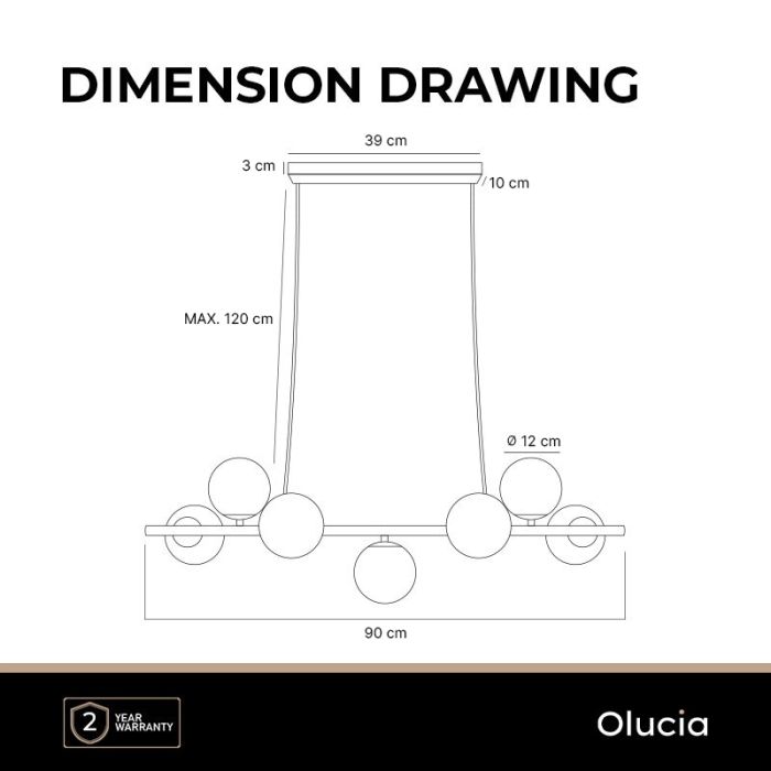 Suspension ambre design, Remo