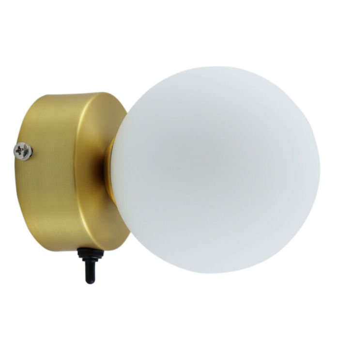Applique salle de bain dorée moderne, Amer, IP44