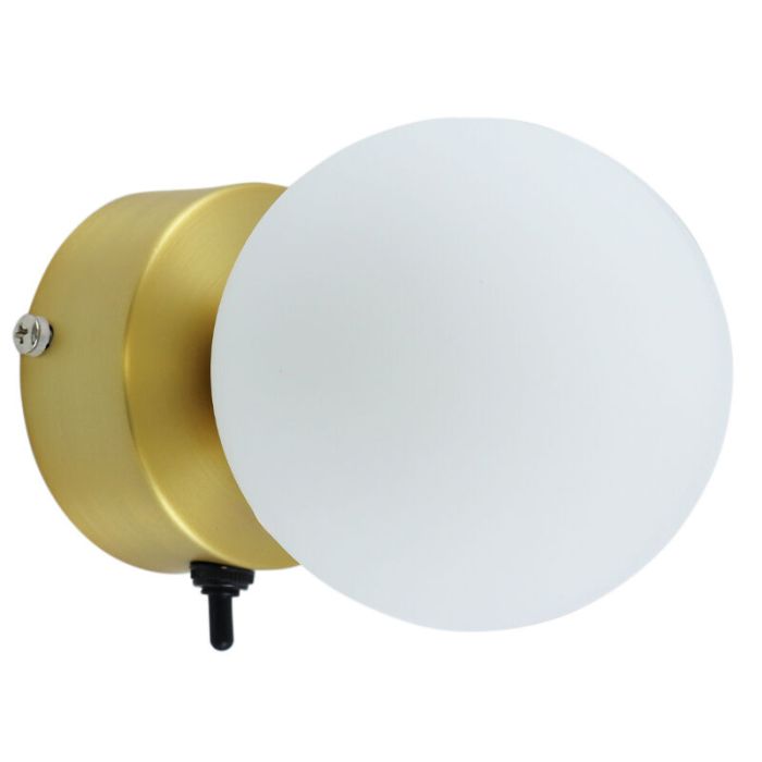 Applique salle de bain dorée moderne, Amer, IP44