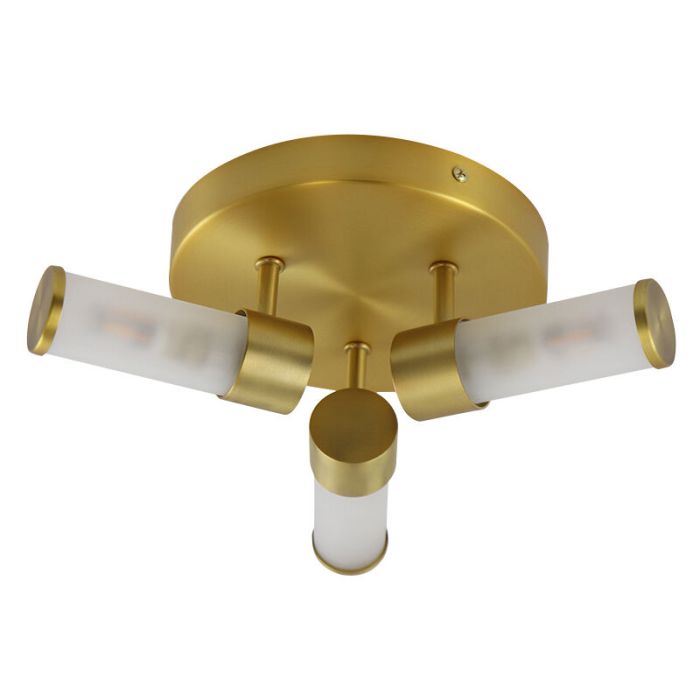 Plafonnier salle de bain doré moderne, Callum, IP44