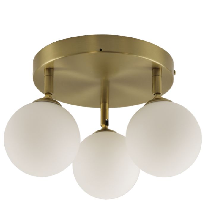 Plafonnier salle de bain blanc moderne, Amer, IP44