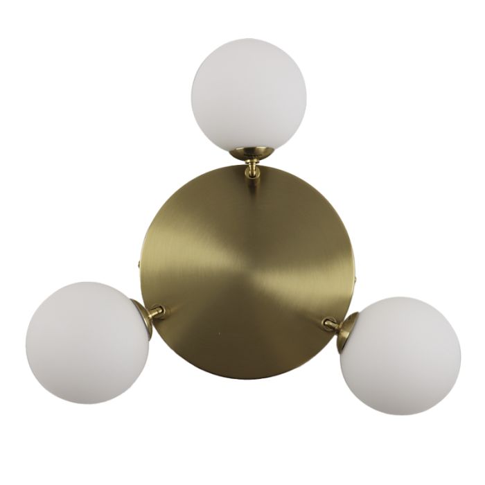 Plafonnier salle de bain blanc moderne, Amer, IP44