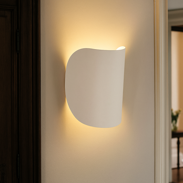 Applique murale blanche moderne, Salomon