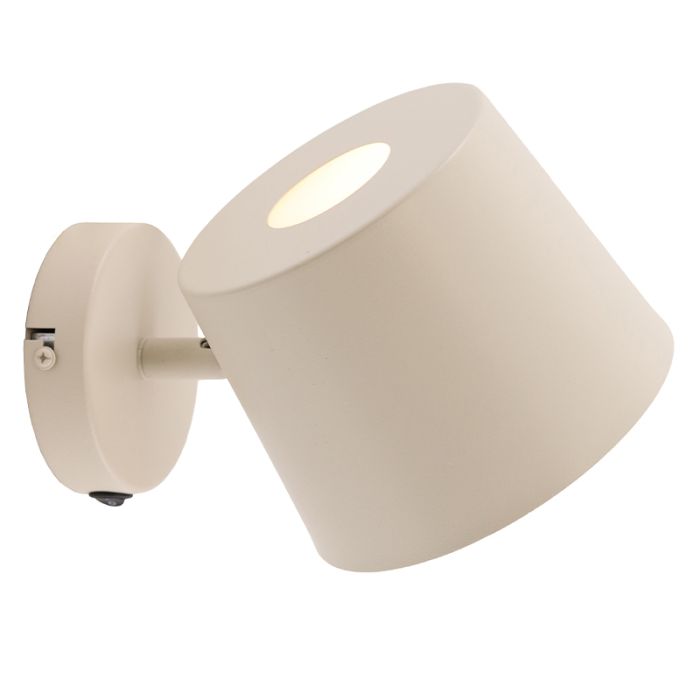 Spot mural beige moderne, Rinke, avec interrupteur