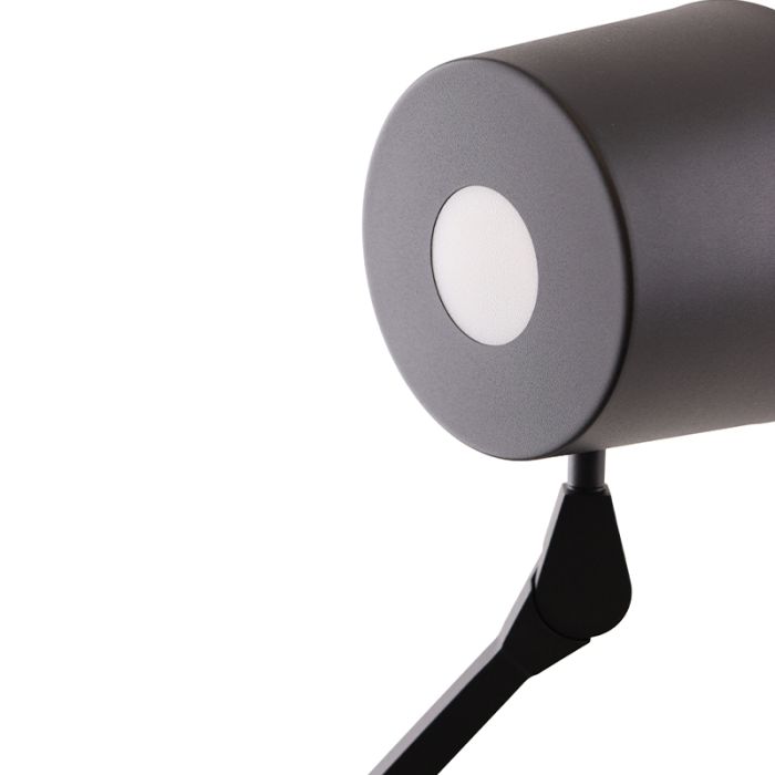 Applique murale noire moderne, Rinke, avec interrupteur